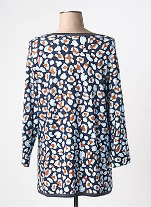 Top tissage jersey manches longues bleu FRANK WALDER femme