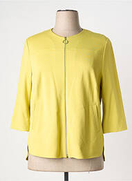 Veste casual col rond vert FRANK WALDER femme