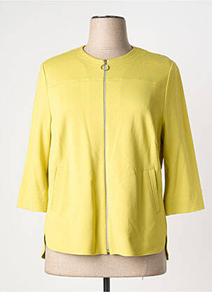 Veste casual col rond vert FRANK WALDER femme