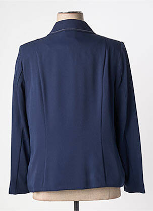 Veste casual epaulette bleu BARBARA LEBEK femme