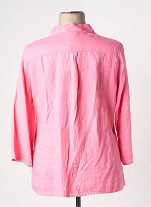 Chemisier coupe droite manches longues rose BARBARA LEBEK femme
