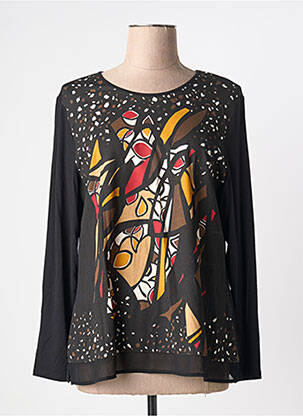 Top stretch manches longues noir BARBARA LEBEK femme