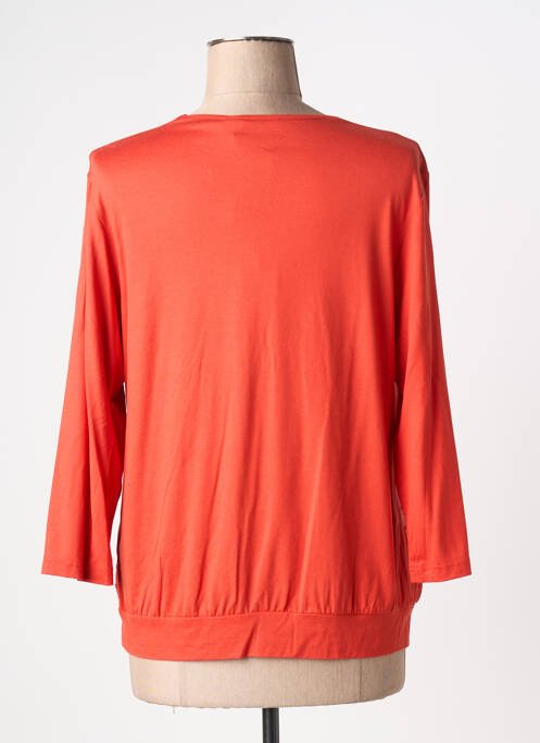 Top stretch manches longues rouge FRANK WALDER femme
