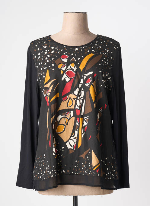 Top stretch manches longues noir BARBARA LEBEK femme