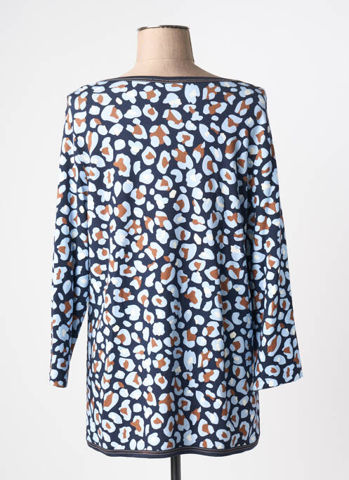 Top tissage jersey manches longues bleu FRANK WALDER femme