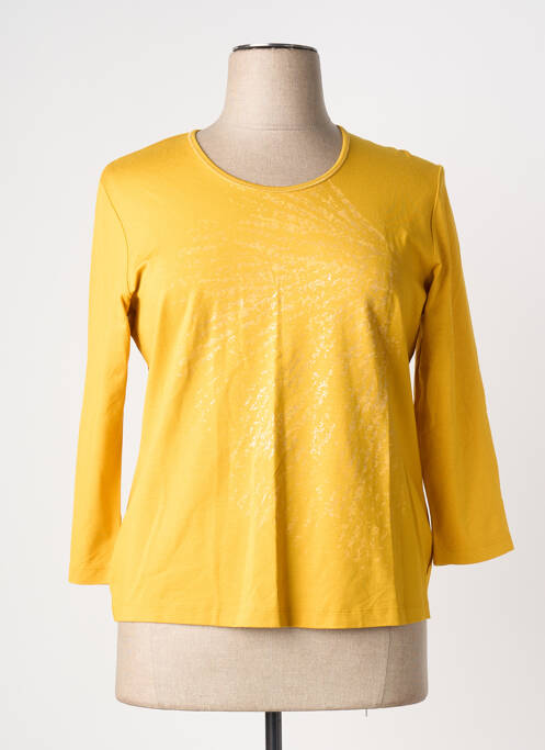 Top tissage jersey manches longues jaune RABE femme