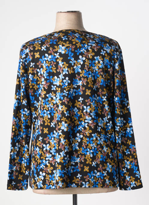 Top tissage jersey manches longues bleu GUY DUBOUIS femme