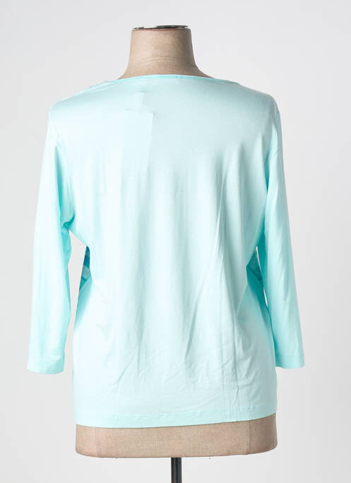 Top coupe cintrée manches longues bleu RABE femme