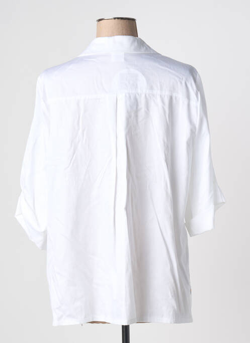 Chemisier imprimé fleurs manches longues blanc AN II VITO femme