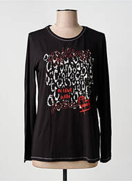 T-shirt manches longues manches longues noir FRANK WALDER femme