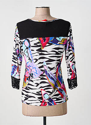 T-shirt manches 3/4 manches 3/4 noir OLIVIER PHILIPS femme