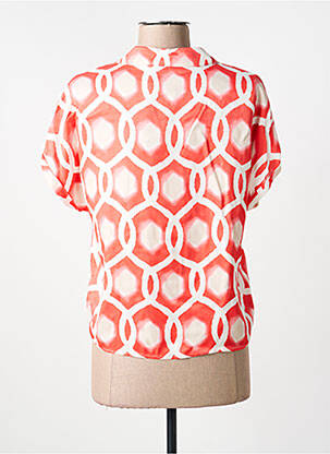 Blouse col v manches courtes rouge TUZZI femme