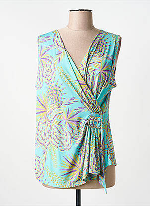 Top stretch sans manche bleu TINTA STYLE femme