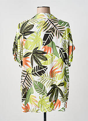 Chemisier coupe droite manches courtes vert MERI & ESCA femme