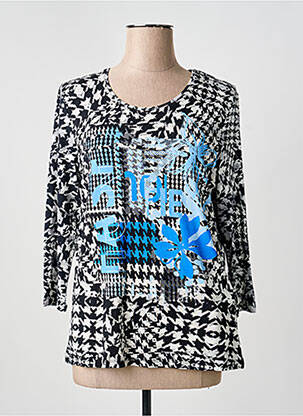 T-shirt manches 3/4 manches 3/4 noir BARBARA LEBEK femme