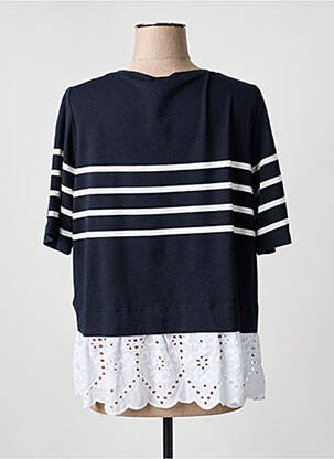 Tunique manches courtes tissage jersey bleu TUZZI femme