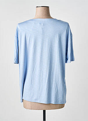 T-shirt imprimé fantaisie manches courtes bleu BARBARA LEBEK femme