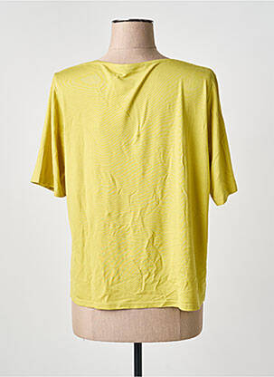T-shirt coupe droite manches courtes vert FRANK WALDER femme