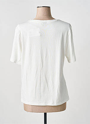 T-shirt imprimé fantaisie manches courtes blanc BARBARA LEBEK femme