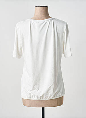 T-shirt sérigraphie manches courtes blanc BARBARA LEBEK femme