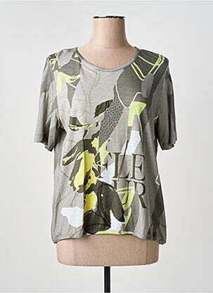 T-shirt imprimé fantaisie manches courtes gris THOMAS RABE femme