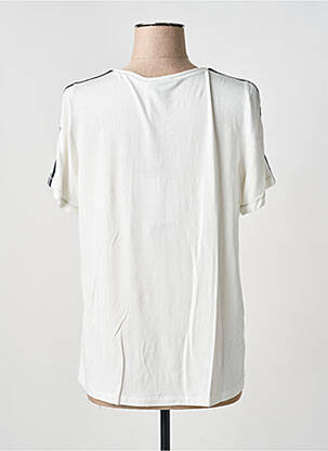 T-shirt sérigraphie manches courtes blanc TUZZI femme