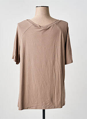 T-shirt imprimé fantaisie manches courtes marron TUZZI femme