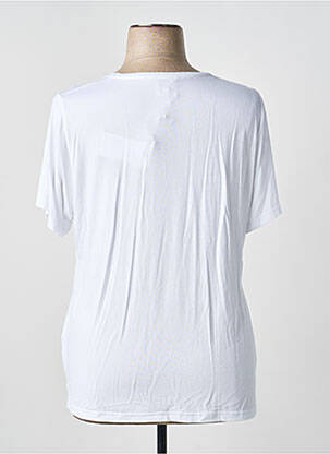 T-shirt stretch manches courtes blanc GUY DUBOUIS femme