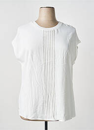 T-shirt coupe droite manches courtes blanc BARBARA LEBEK femme