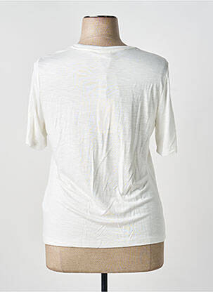 T-shirt imprimé fantaisie manches courtes blanc BARBARA LEBEK femme