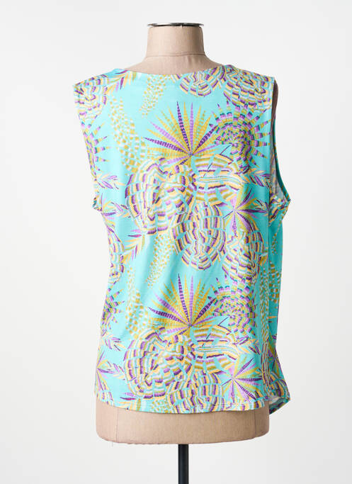 Top stretch sans manche bleu TINTA STYLE femme