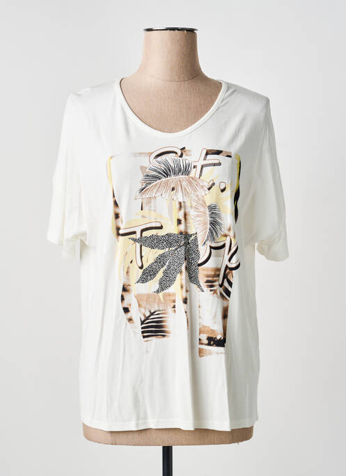 T-shirt beige FRANK WALDER femme