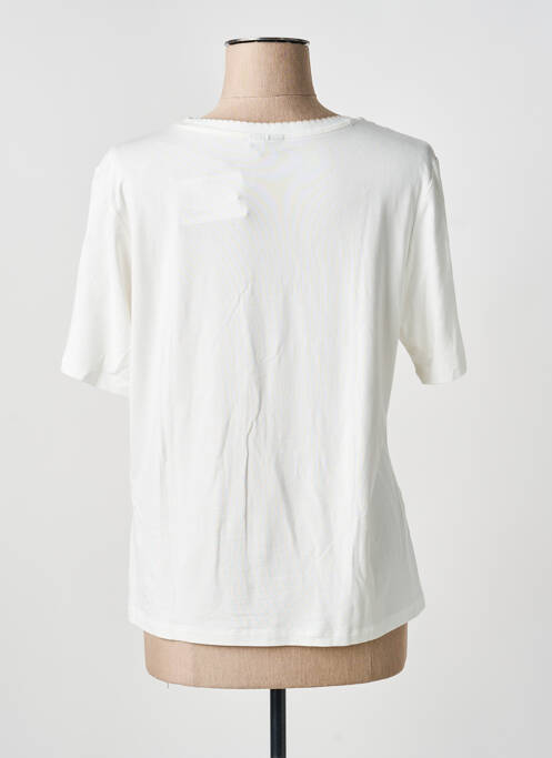 T-shirt imprimé fantaisie manches courtes blanc BARBARA LEBEK femme