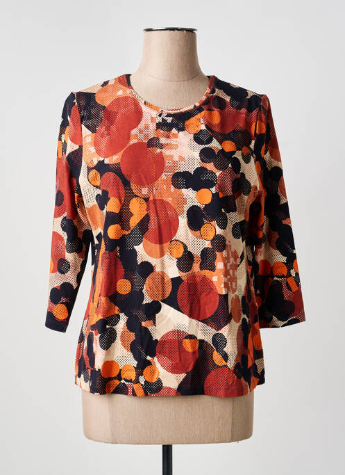 T-shirt orange FRANK WALDER femme