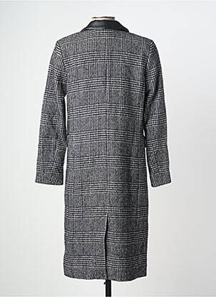 Manteau long coupe droite sans capuche noir IKKS femme