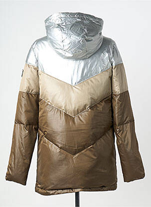Doudoune poches a capuche argent IKKS femme