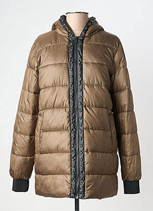Doudoune poches a capuche vert IKKS femme