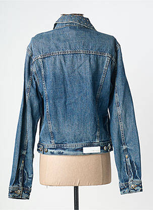 Veste casual coupe droite bleu CORLEONE femme
