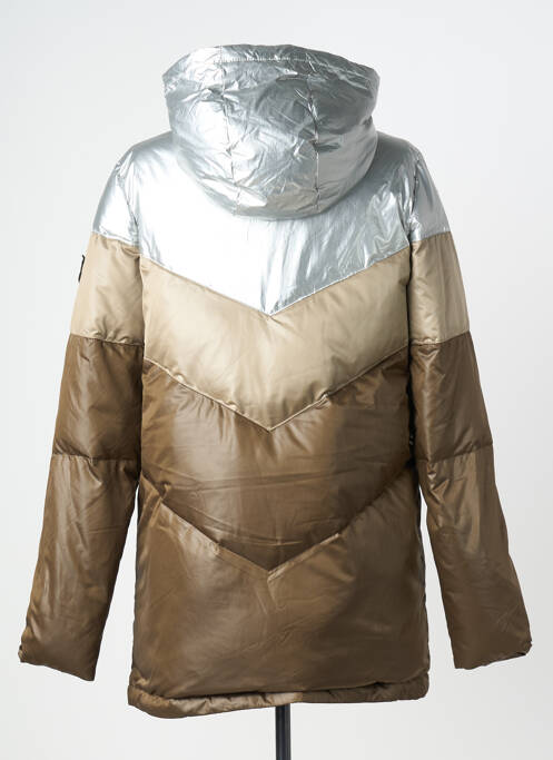 Doudoune poches a capuche argent IKKS femme