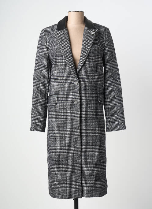 Manteau long noir IKKS femme