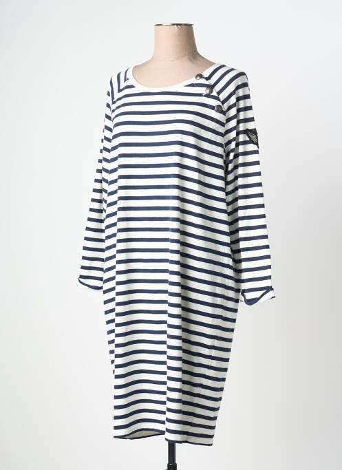 Robe mi-longue blanc IKKS femme