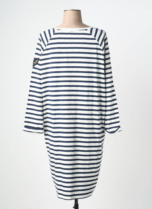 Robe mi-longue blanc IKKS femme