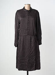 Robe mi-longue manches longues manches longues noir KARMA KOMA femme