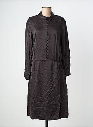 Robe mi-longue manches longues manches longues noir KARMA KOMA femme