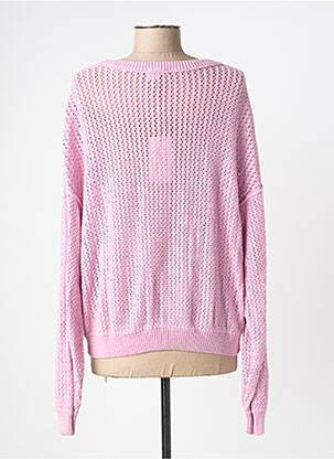 Pull stretch manches longues rose AMERICAN VINTAGE femme