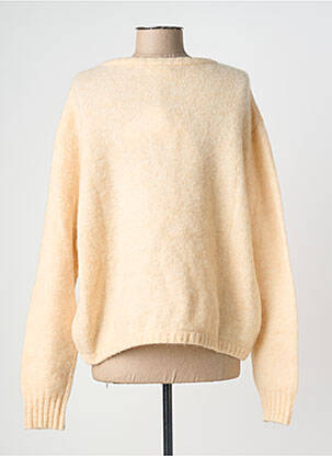 Pull stretch manches longues beige AMERICAN VINTAGE femme