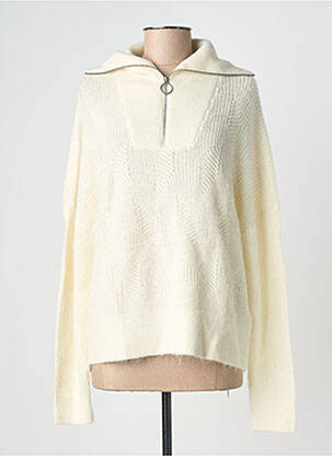 Pull coupe droite manches longues beige IKKS femme