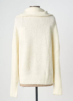 Pull coupe droite manches longues beige IKKS femme
