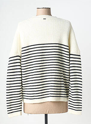 Pull coupe cintrée manches longues beige IKKS femme