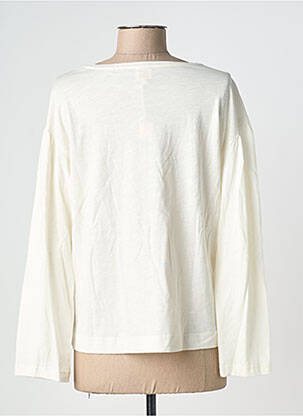 Top stretch manches longues beige DES PETITS HAUTS femme